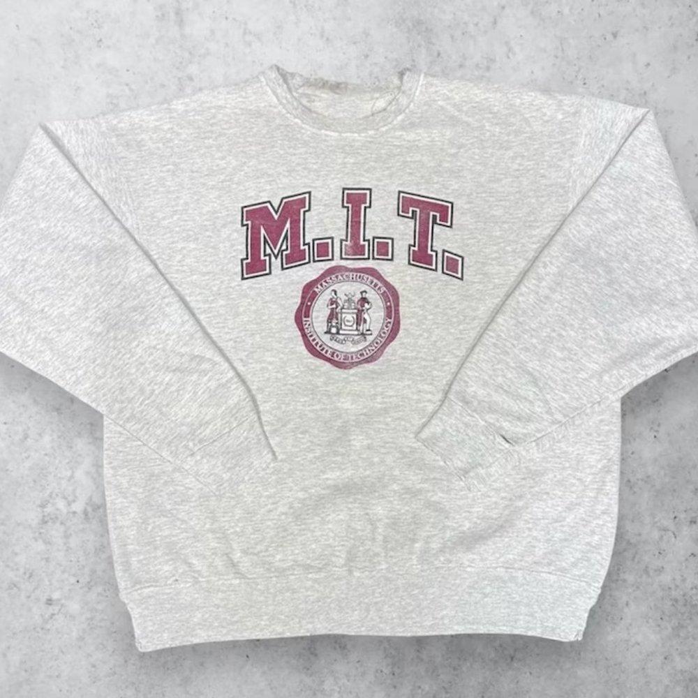 90s MIT Ivy League College Vintage Sweatshirt - Picture 1 of 4